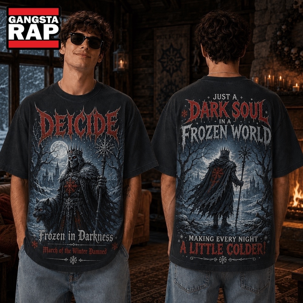 Deicide, Frozen in Darkness, Just A Dark Soul In A Frozen World 3D Shirt, Trending 3D Music Shirt Deicide, Frozen in Darkness, Just A Dark Soul In A Frozen World 3D Shirt, Trending 3D Music Shirt