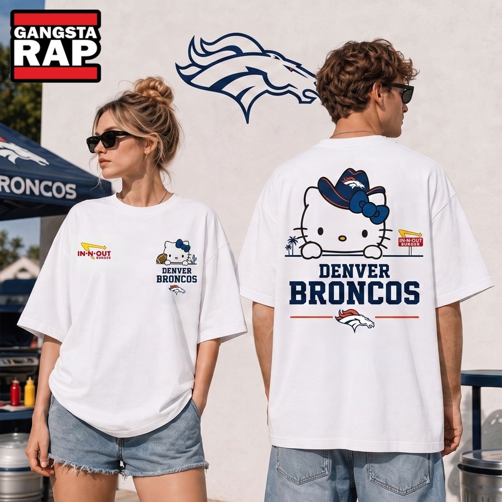 Denver Broncos NFL Kitty Burger Game Day Unisex 3D Shirt, Football New Design Shirt Denver Broncos NFL Kitty Burger Game Day Unisex 3D Shirt, Football New Design Shirt
