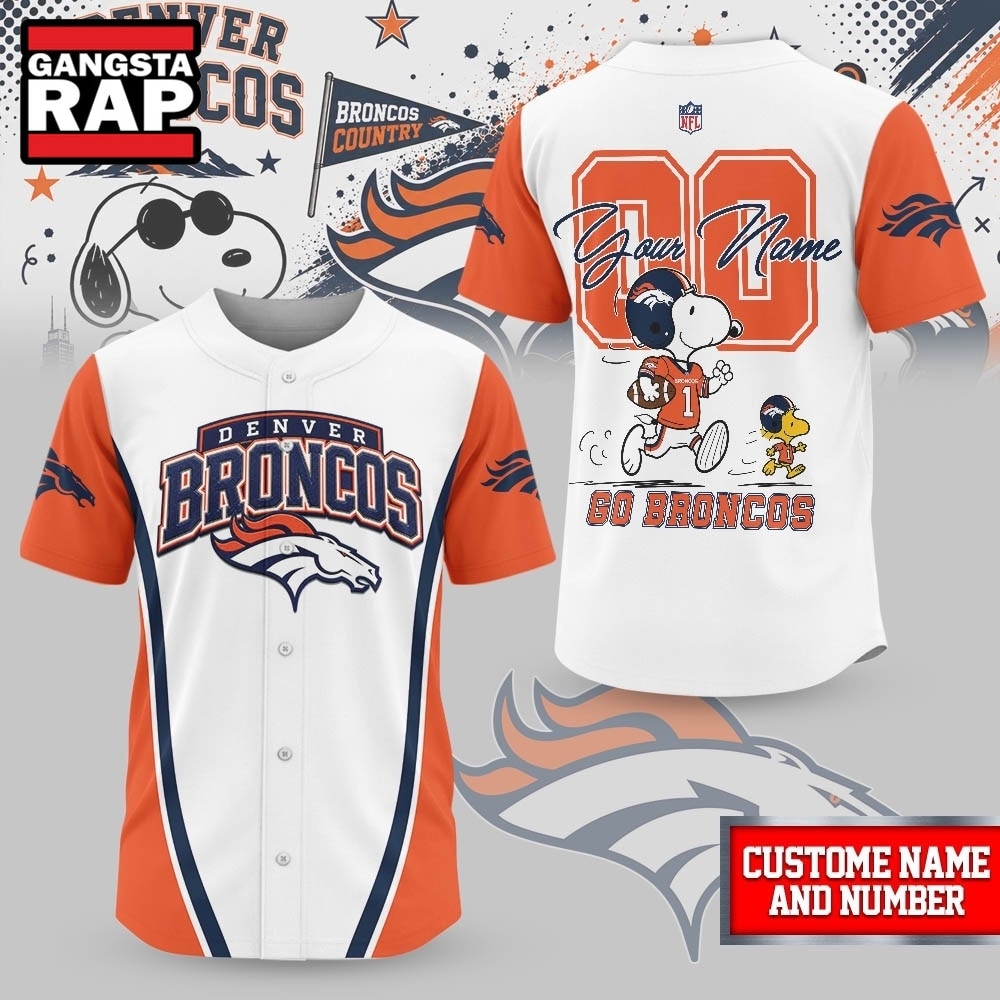 Denver Broncos NFL Snoopy Ultimate Game Day Personalized Jersey Shirt, NFL Baseball Jersey Denver Broncos NFL Snoopy Ultimate Game Day Personalized Jersey Shirt, NFL Baseball Jersey
