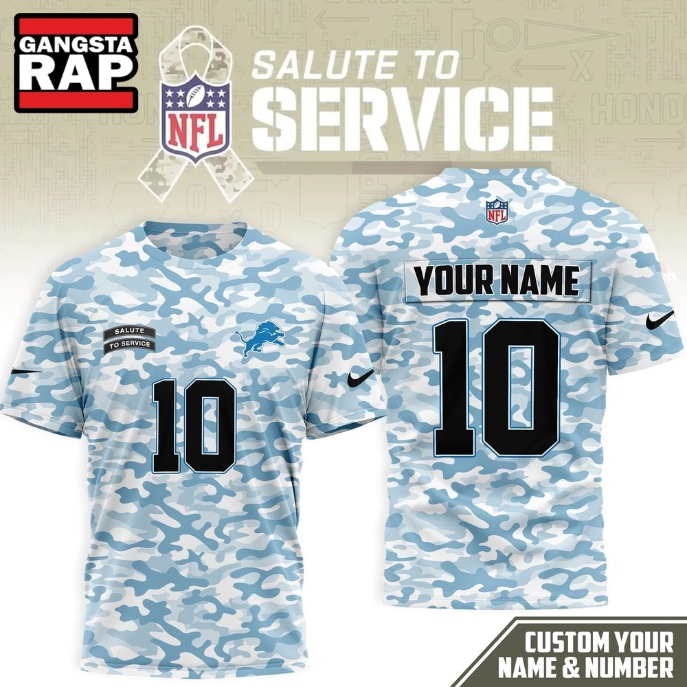 Detroit Lions 2026 NFL Salute to Service Camo New Design 3D Shirt, Football New Design Shirt Detroit Lions 2026 Nfl Salute TO Service Camo New Design 3D Shirt