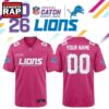 Detroit Lions NFL Crucial Catch 2026 Pink Limited Edition Football Jersey, Trending Football Jersey Detroit Lions Nfl Crucial Catch 2026 Pink Limited Edition Football Jersey