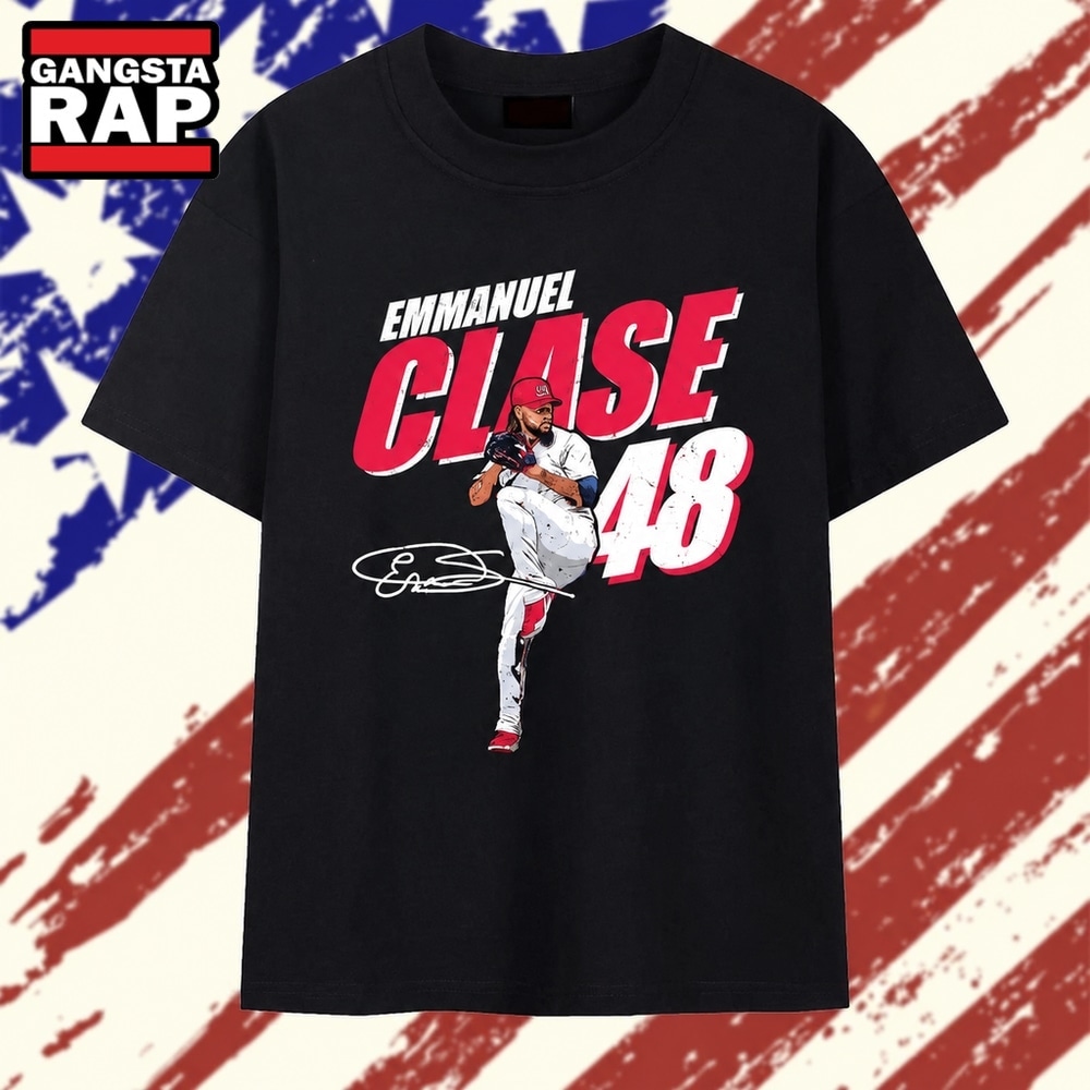 Emmanuel Clase 48 Cleveland Guardians Signature T Shirt, Trending 2D Shirt Emmanuel Clase 48 Cleveland Guardians Signature T Shirt