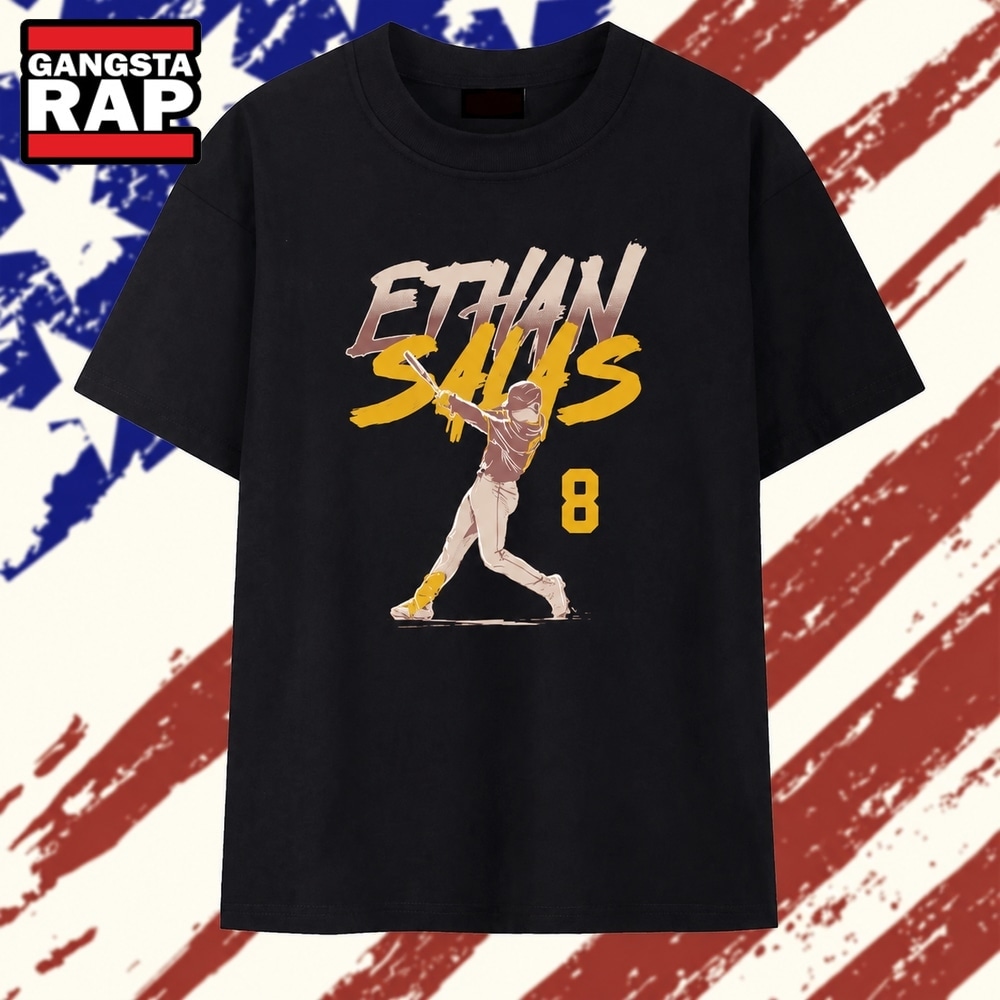 Ethan Salas Slugger Swing San Diego Padres T Shirt, Trending 2D Shirt Ethan Salas Slugger Swing San Diego Padres T Shirt