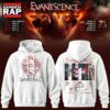 Evanescence Australia & New Zealand Tour 2027 White Hoodie, Trending 3D Music Shirt Evanescence Australia New Zealand Tour 2027 White Hoodie