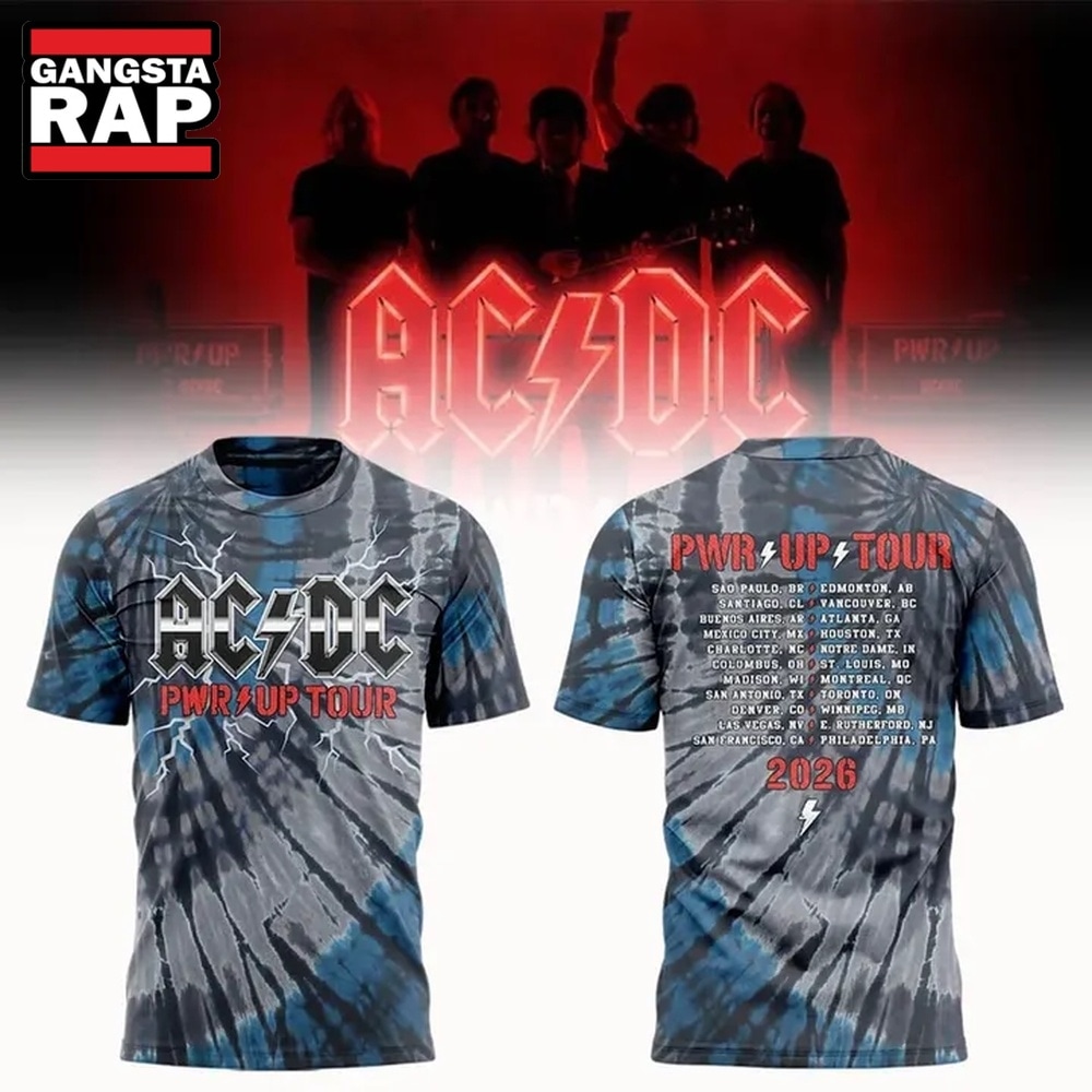 Exclusive ACDC Power Up Tour 2026 Schedule 3D Shirt, Trending 3D Music Shirt Exclusive Acdc Power UP Tour 2026 Schedule 3D Shirt