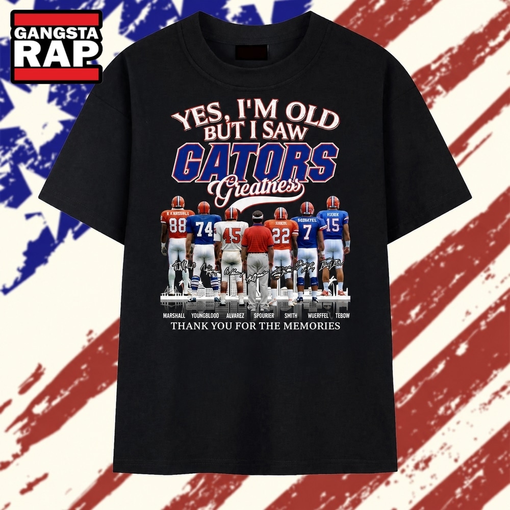 Florida Gators Greatness Legends Vintage Football Fans Graphic T Shirt, Trending 2D Shirt Florida Gators Greatness Legends Vintage Football Fans Graphic T Shirt