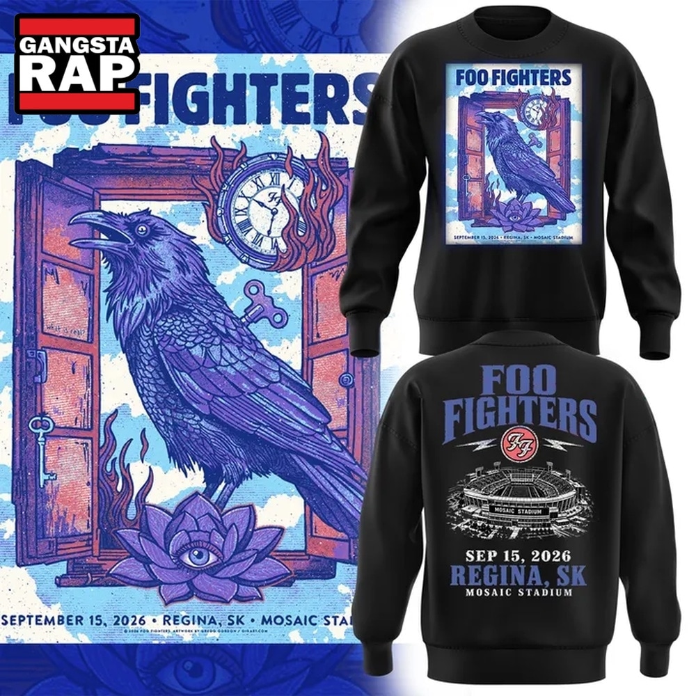 Foo Fighters Mosaic Stadium Regina 2026 Tour Sweatshirt, Trending 3D Music Shirt Foo Fighters Mosaic Stadium Regina 2026 Tour Sweatshirt, Trending 3D Music Shirt
