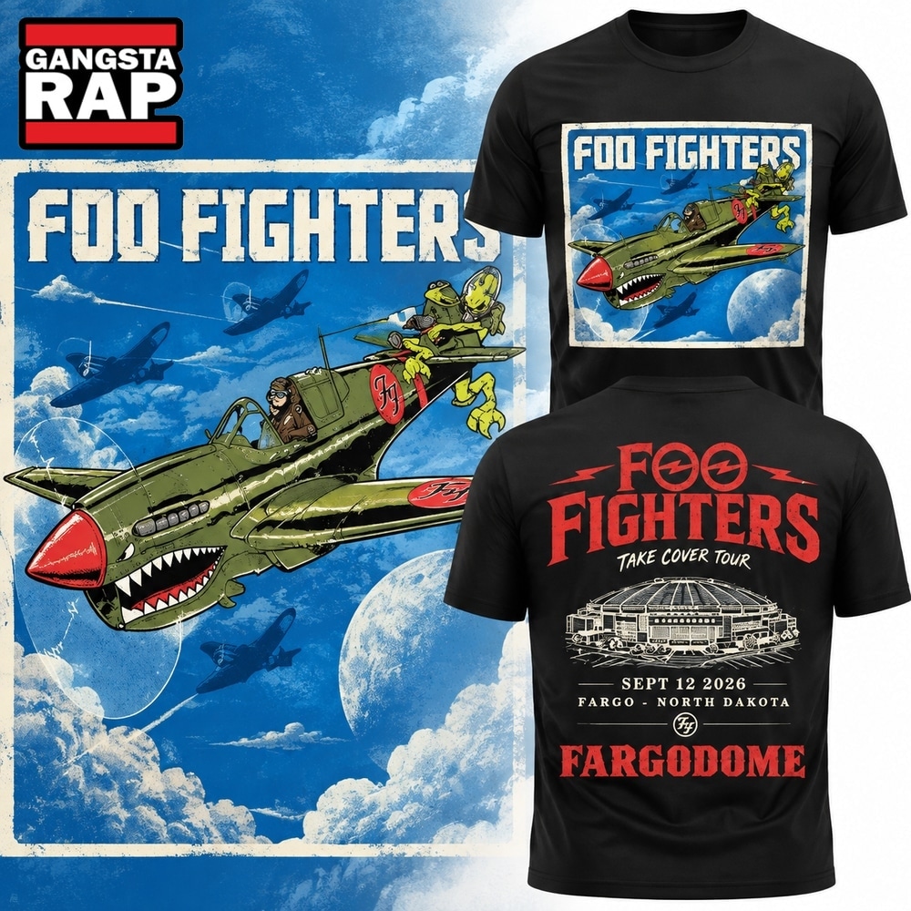 Foo Fighters Take Cover FargoDome 2026 T Shirt, Trending 3D Music Shirt Foo Fighters Take Cover Fargodome 2026 T Shirt