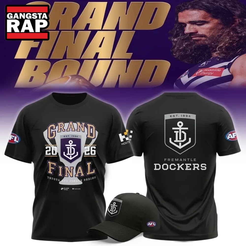 Fremantle Football Club Grand Final 2026 Black T Shirt, Trending Design Shirt Fremantle Football Club Grand Final 2026 Black T Shirt