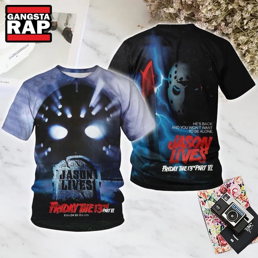 Friday the 13th 1988 Halloween All Over Print T Shirt, Trending 3D Music Shirt Friday the 13th 1988 Halloween All Over Print T Shirt, Trending 3D Music Shirt