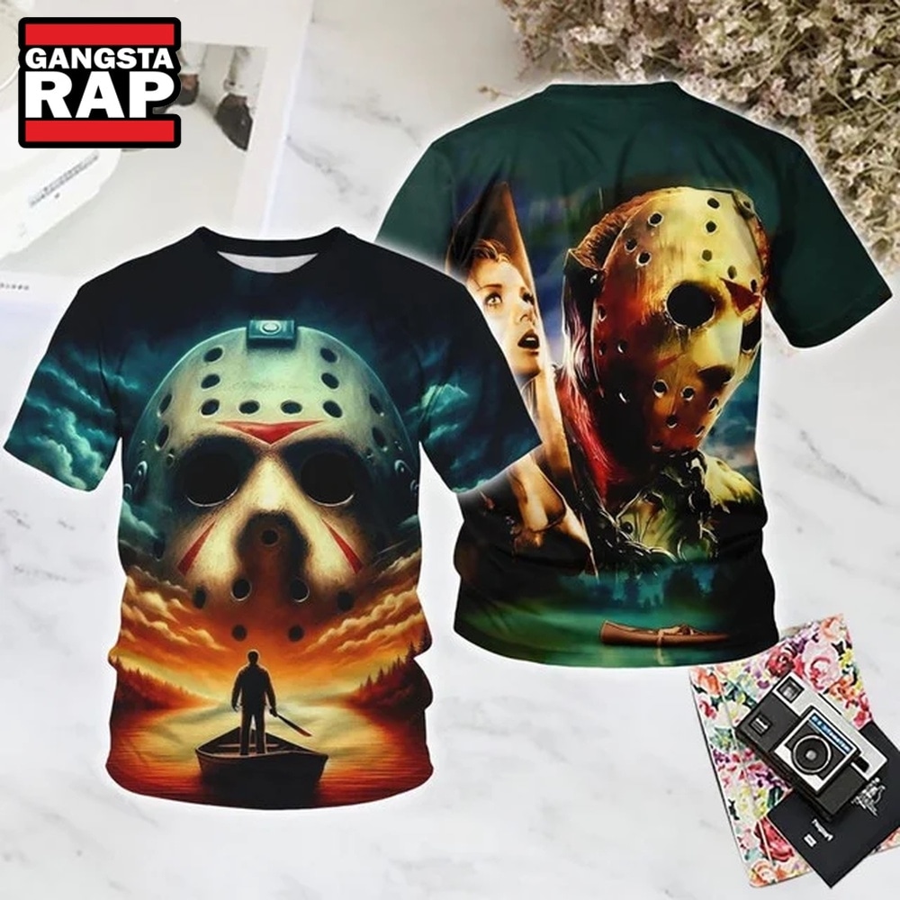 Friday the 13th Crystal Lake Memories 2 Halloween All Over Print T Shirt, Trending 3D Music Shirt Friday the 13th Crystal Lake Memories 2 Halloween All Over Print T Shirt, Trending 3D Music Shirt