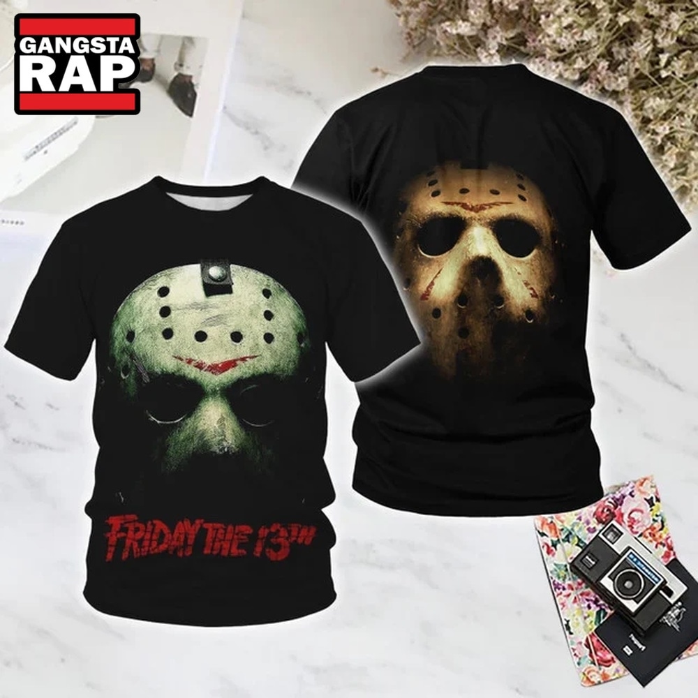 Friday the 13th END Halloween All Over Print T Shirt, Trending 3D Music Shirt Friday the 13th END Halloween All Over Print T Shirt, Trending 3D Music Shirt
