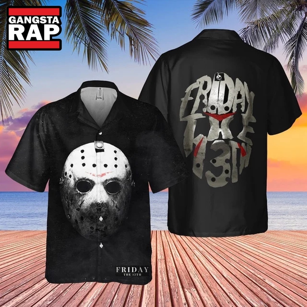Friday the 13th Horror Icon Halloween Hawaiian Shirt, Music Hawaiian Shirt Friday The 13th Horror Icon Halloween Hawaiian Shirt