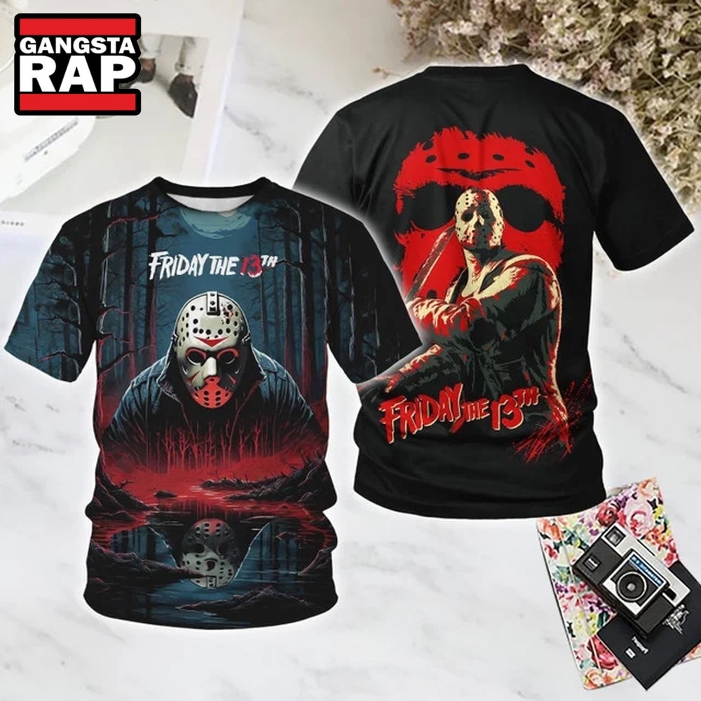 Friday the 13th Movies Halloween All Over Print T Shirt, Trending 3D Music Shirt Friday the 13th Movies Halloween All Over Print T Shirt, Trending 3D Music Shirt
