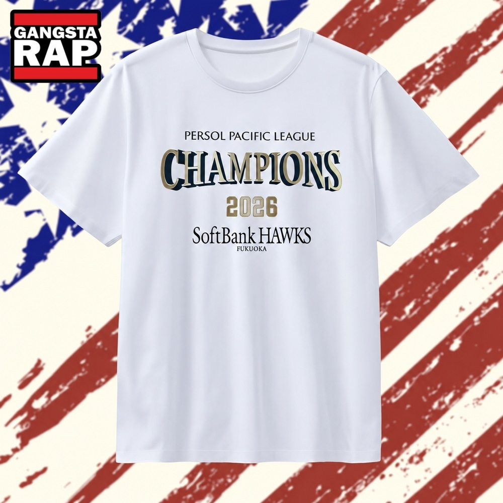 Fukuoka SoftBank Hawks 2026 Persol Pacific League Champions T Shirt, Trending 2D Shirt Fukuoka SoftBank Hawks 2026 Persol Pacific League Champions T Shirt, Trending 2D Shirt