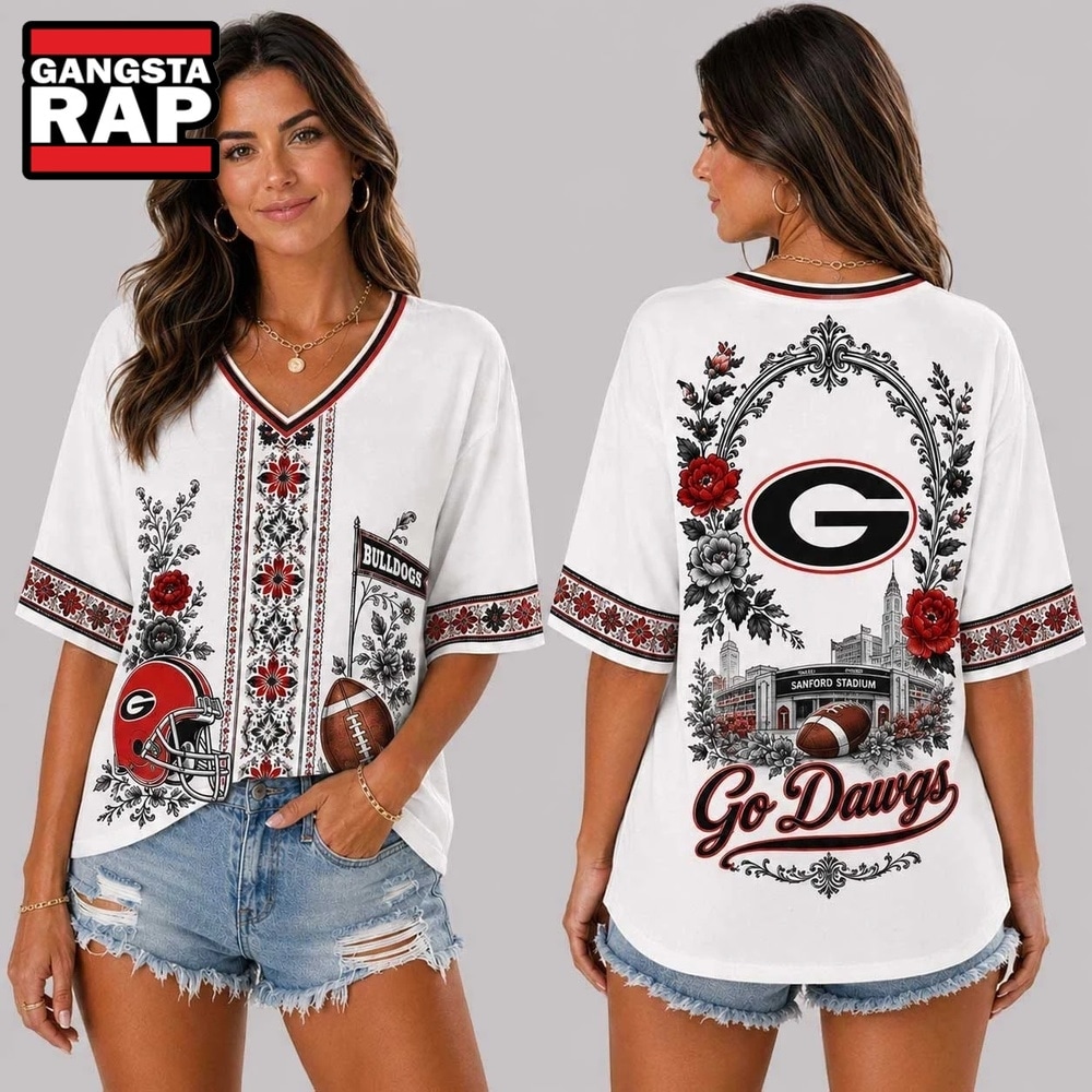 Georgia Bulldogs NCAA Collegiate Pride Collection V Neck T Shirt, NCAA V Neck T-Shirt Georgia Bulldogs NCAA Collegiate Pride Collection V Neck T Shirt, NCAA V Neck T-Shirt