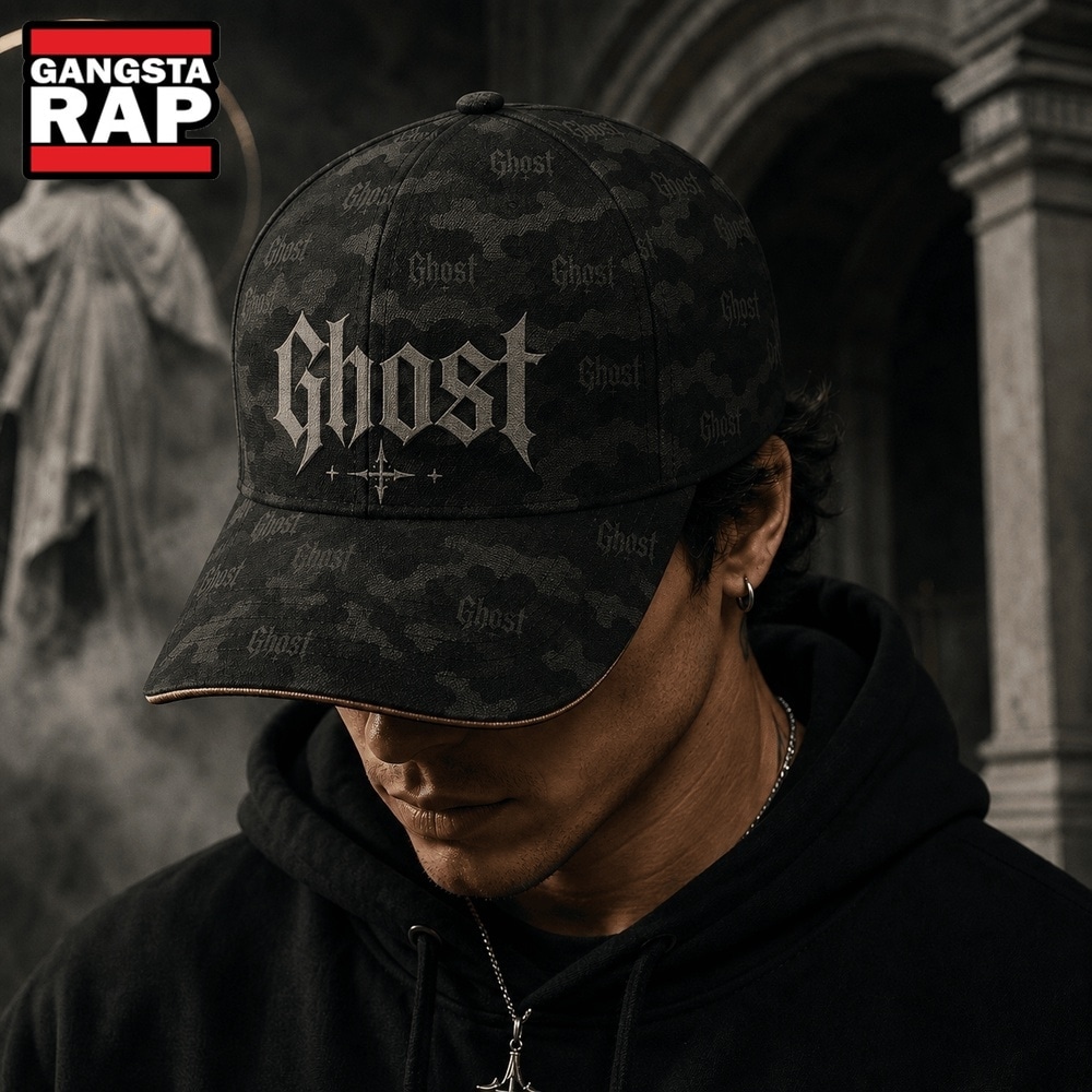 Ghost Gothic Ritual Camo Classic Cap, Trendy Music Baseball Cap Ghost Gothic Ritual Camo Classic Cap, Trendy Music Baseball Cap