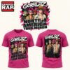 Gorillaz The North American Mountain Tour 2026 Limited Edition Pink T Shirt, Trending 3D Music Shirt Gorillaz The North American Mountain Tour 2026 Limited Edition Pink T Shirt