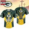 Green Bay Packers NFL Blessed Beyond The Score Baseball Jersey, NFL Baseball Jersey Green Bay Packers Nfl Blessed Beyond The Score Baseball Jersey
