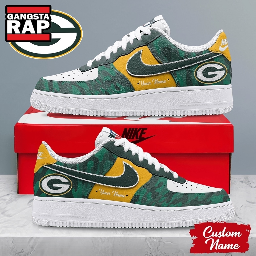 Green Bay Packers NFL End Zone Energy Air Force 1 Sneaker Shoes, NFL Air Force 1 Shoes Green Bay Packers NFL End Zone Energy Air Force 1 Sneaker Shoes, NFL Air Force 1 Shoes
