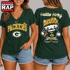 Green Bay Packers NFL Hello Kitty Football V Neck T Shirt, NFL V Neck T-Shirt 3 Green Bay Packers NFL Hello Kitty Football V Neck T Shirt, NFL V Neck T-Shirt Green Bay Packers Nfl Hello Kitty Football V Neck T Shirt