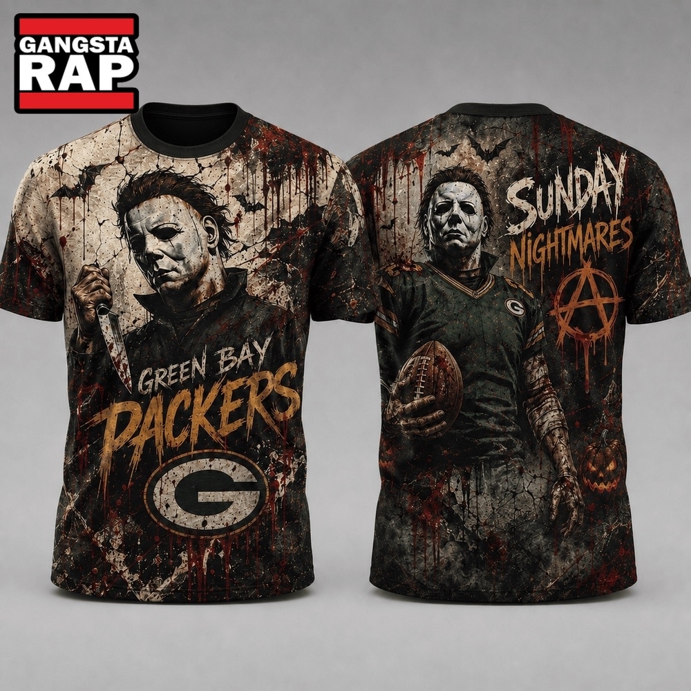 Green Bay Packers NFL Michael Myers Sunday Nightmares Horror Halloween 3D T Shirt, Football New Design Shirt Green Bay Packers NFL Michael Myers Sunday Nightmares Horror Halloween 3D T Shirt, Football New Design Shirt