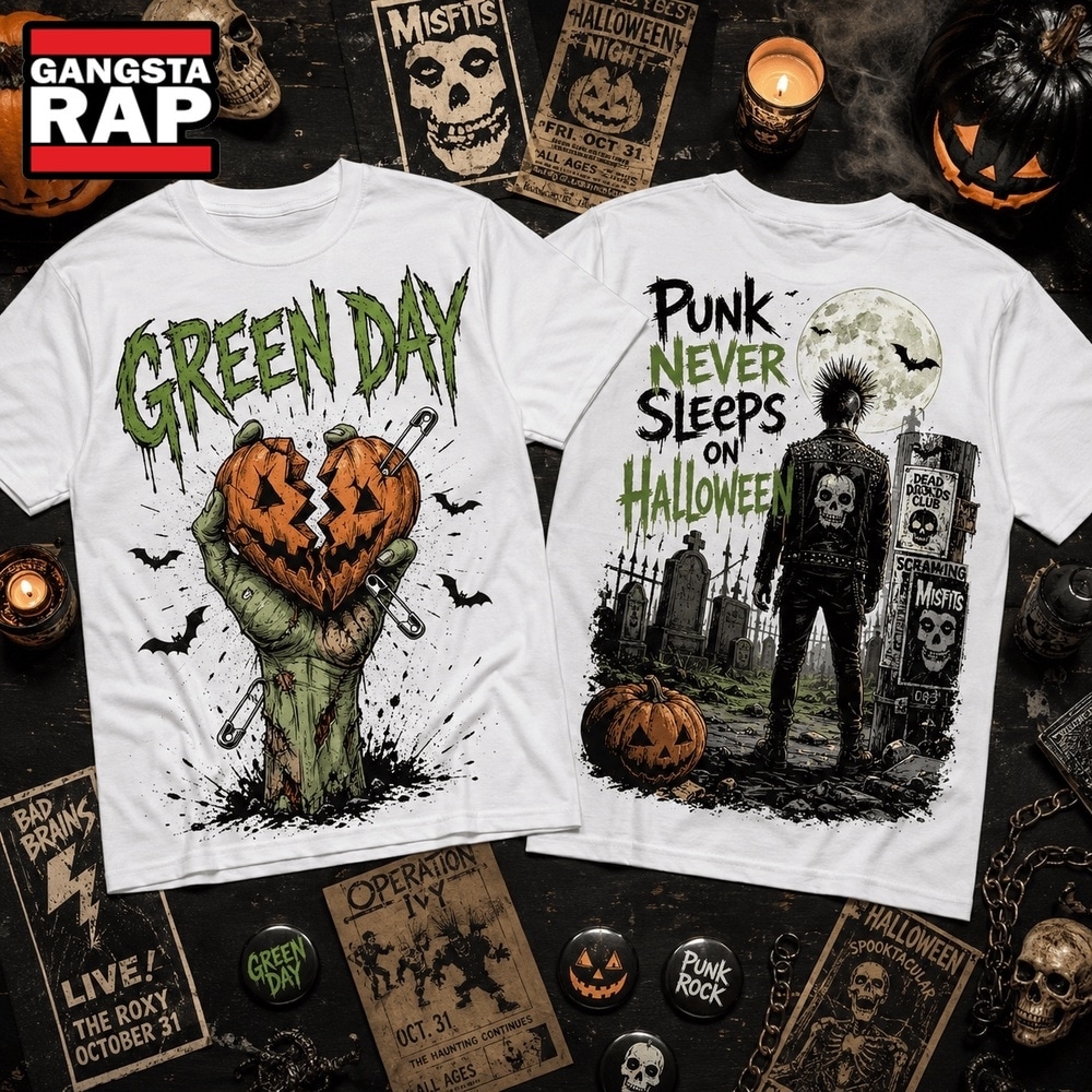 Green Day Punk Never Sleeps Halloween 3D Shirt, Trending 3D Music Shirt Green Day Punk Never Sleeps Halloween 3D Shirt, Trending 3D Music Shirt