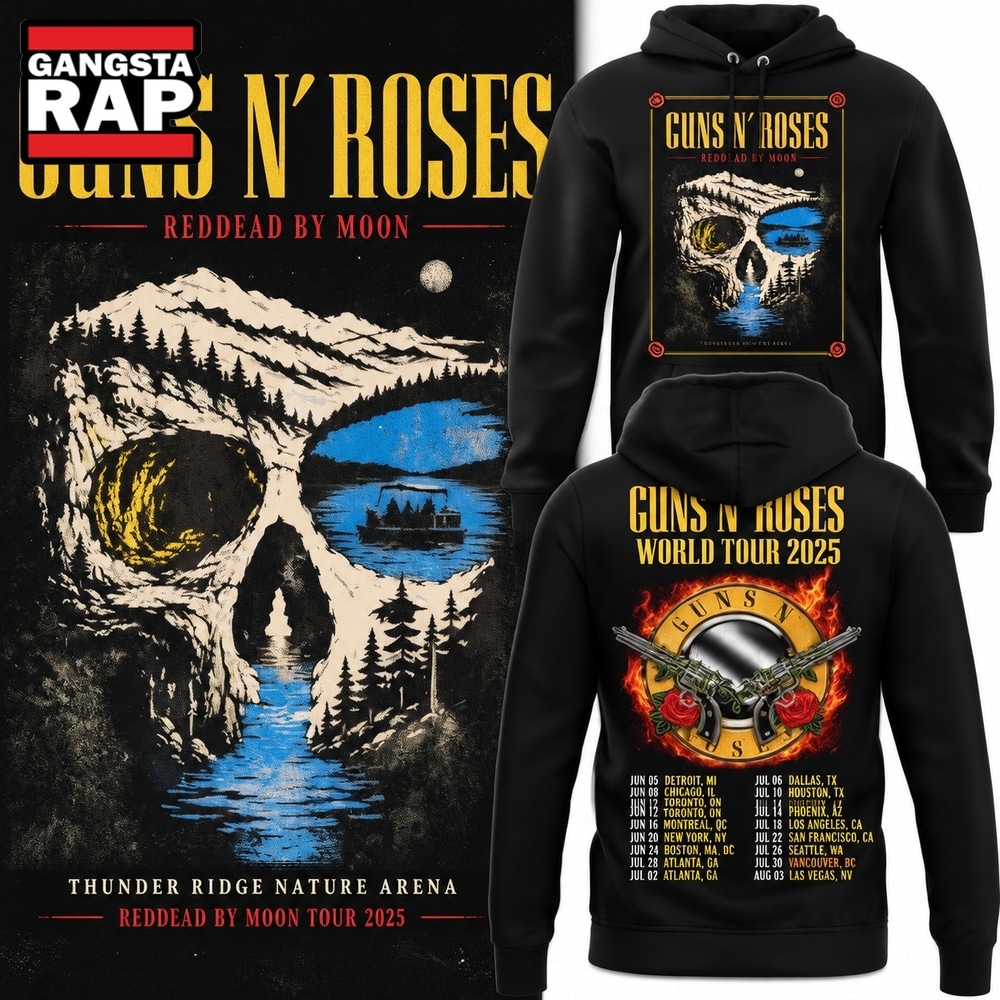 Guns N’ Roses 2026 Tour Ridgedale MO Hoodie, Trending 3D Music Shirt Guns N Roses 2026 Tour Ridgedale MO Hoodie