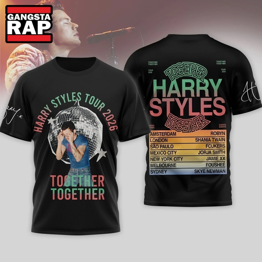 Harry Styles Tour 2026 Merch Together Together T Shirt, Trending 3D Music Shirt Harry Styles Tour 2026 Merch Together Together T Shirt, Trending 3D Music Shirt