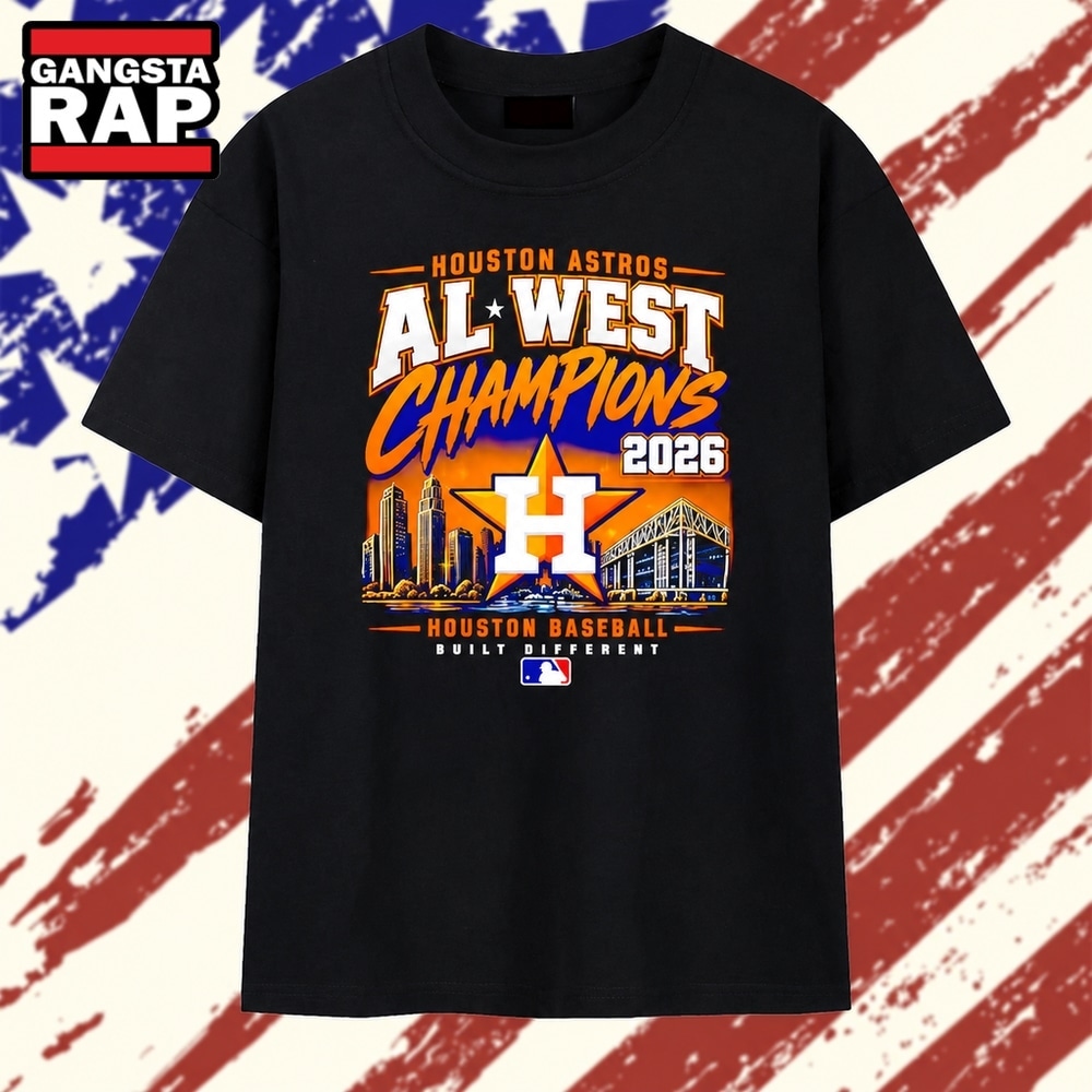 Houston Astros 2026 AL West Champions Houston Baseball Built Different T Shirt, Trending 2D Shirt Houston Astros 2026 AL West Champions Houston Baseball Built Different T Shirt, Trending 2D Shirt
