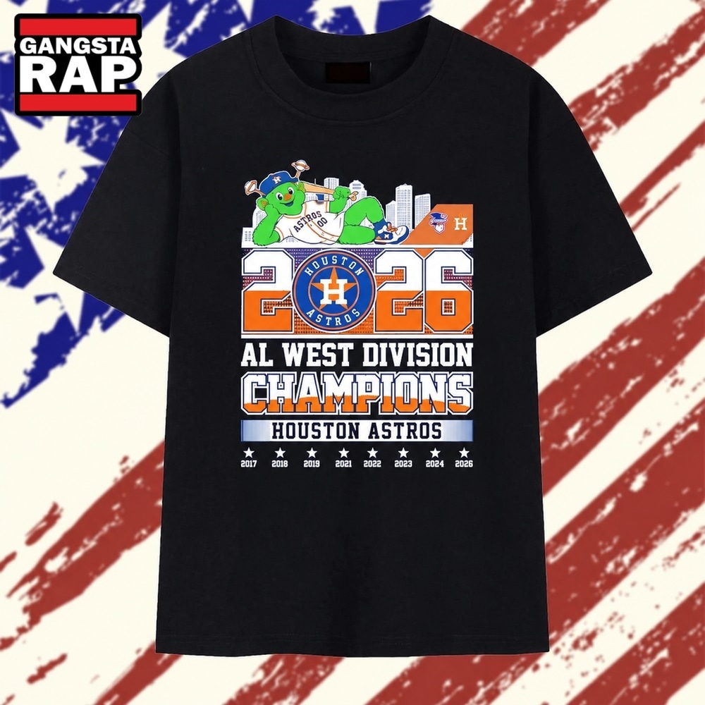 Houston Astros 2026 AL West Division Champions Orbit Mascot T Shirt, Trending 2D Shirt Houston Astros 2026 AL West Division Champions Orbit Mascot T Shirt, Trending 2D Shirt