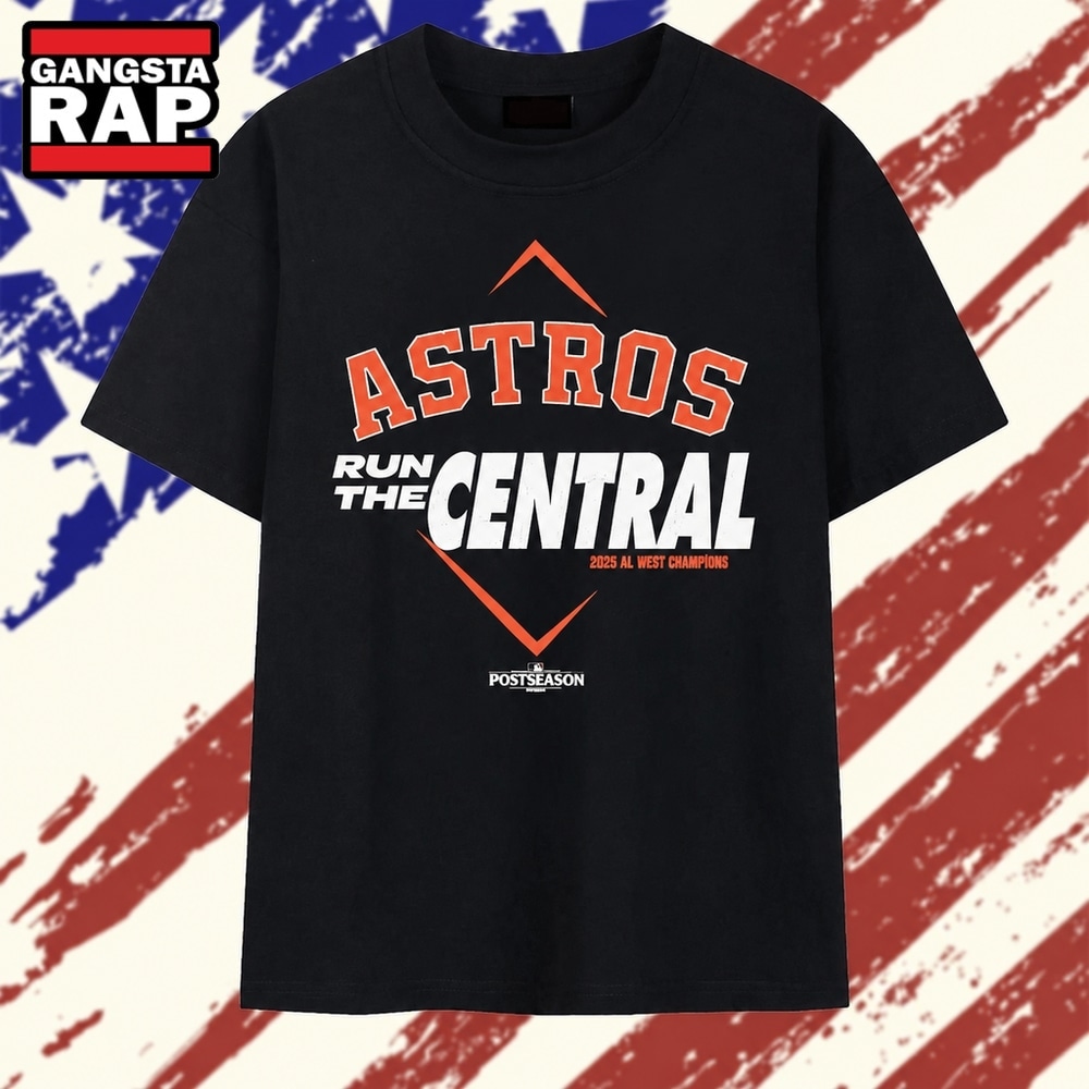Houston Astros Run the Central 2026 AL West Champions Postseason T Shirt, Trending 2D Shirt Houston Astros Run The Central 2026 AL West Champions Postseason T Shirt