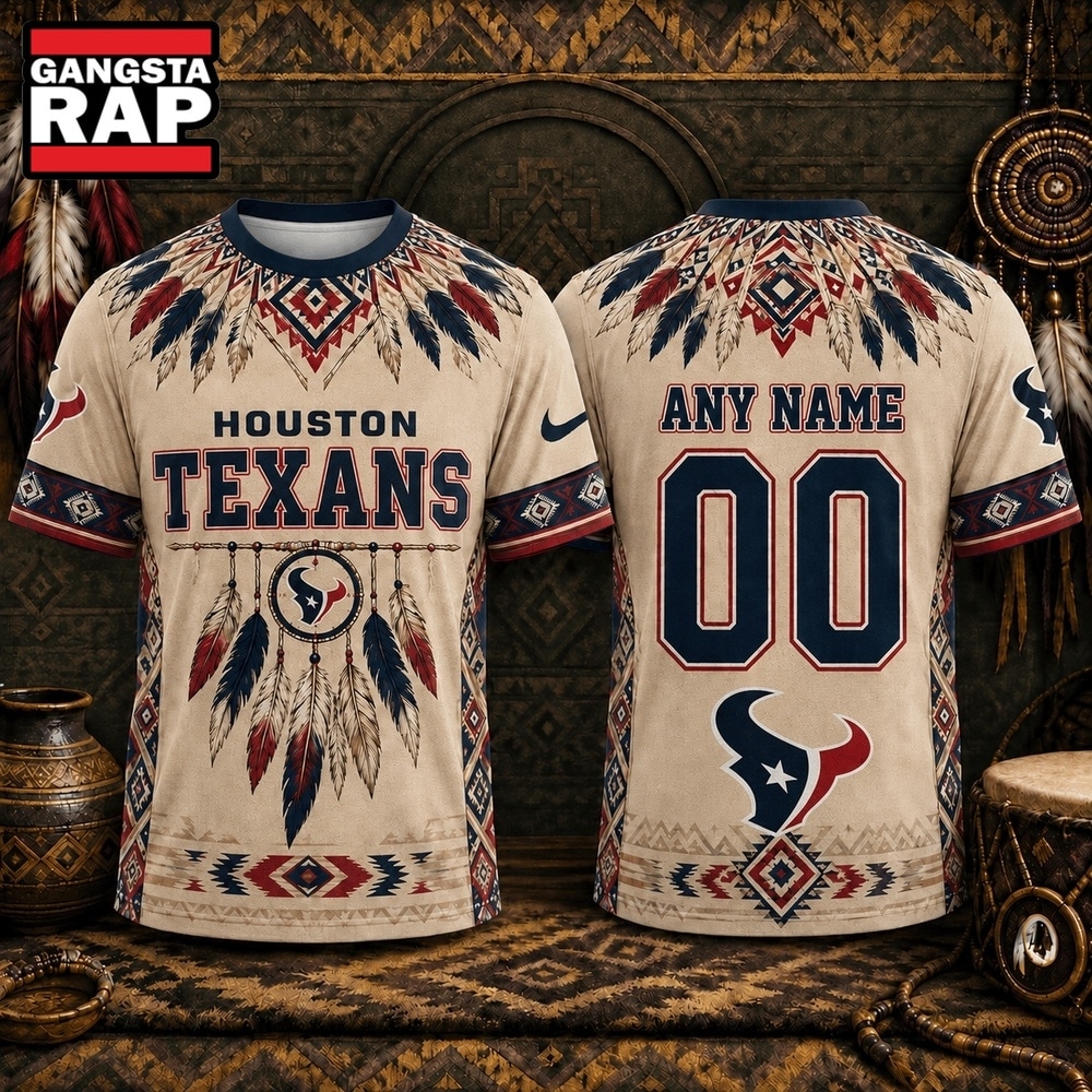 Houston Texans 2026 NFL Native American Heritage 3D Shirt, Football New Design Shirt Houston Texans 2026 Nfl Native American Heritage 3D Shirt