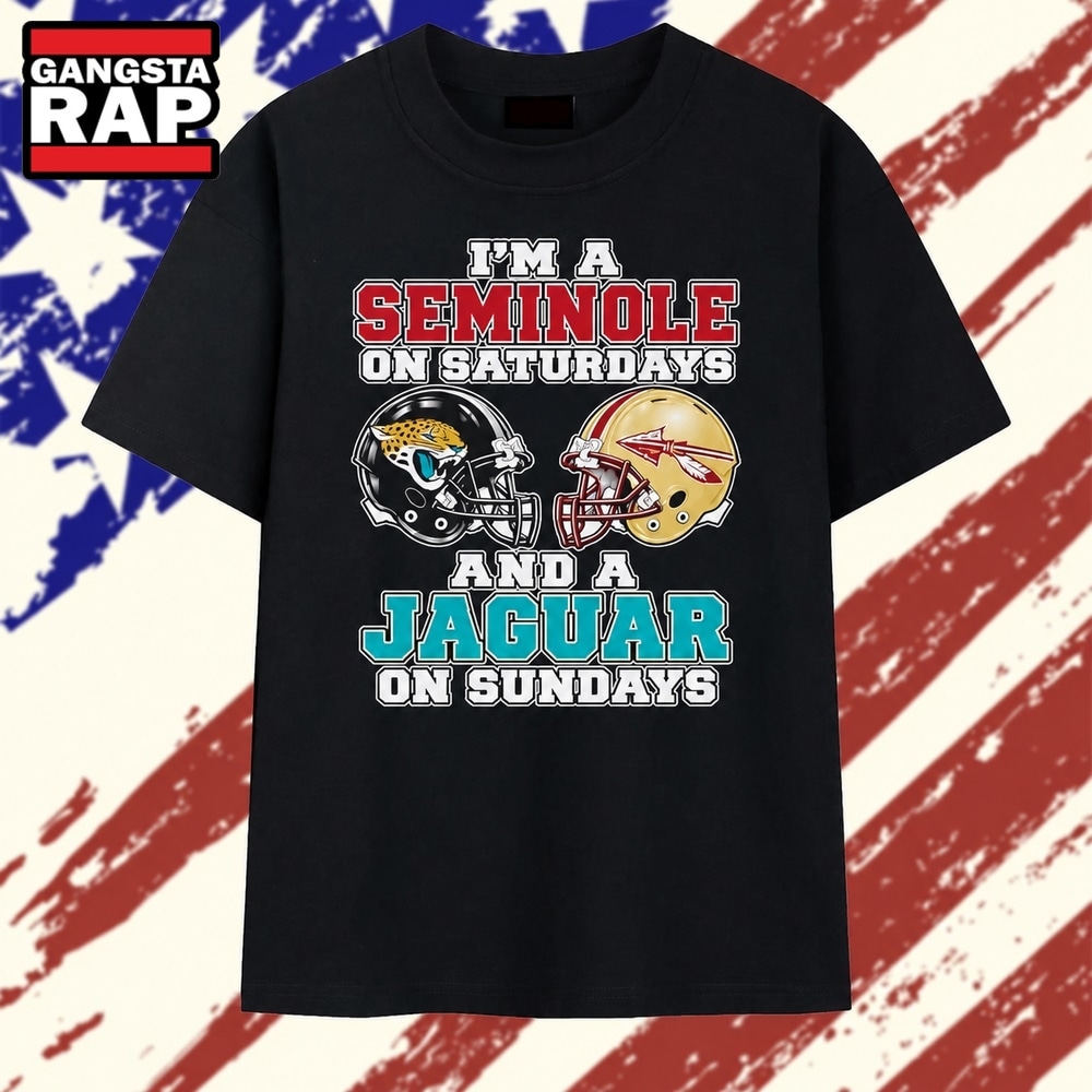 I’m a Seminole on Saturdays and a Jaguar on Sundays T Shirt, Trending 2D Shirt I’m a Seminole on Saturdays and a Jaguar on Sundays T Shirt, Trending 2D Shirt