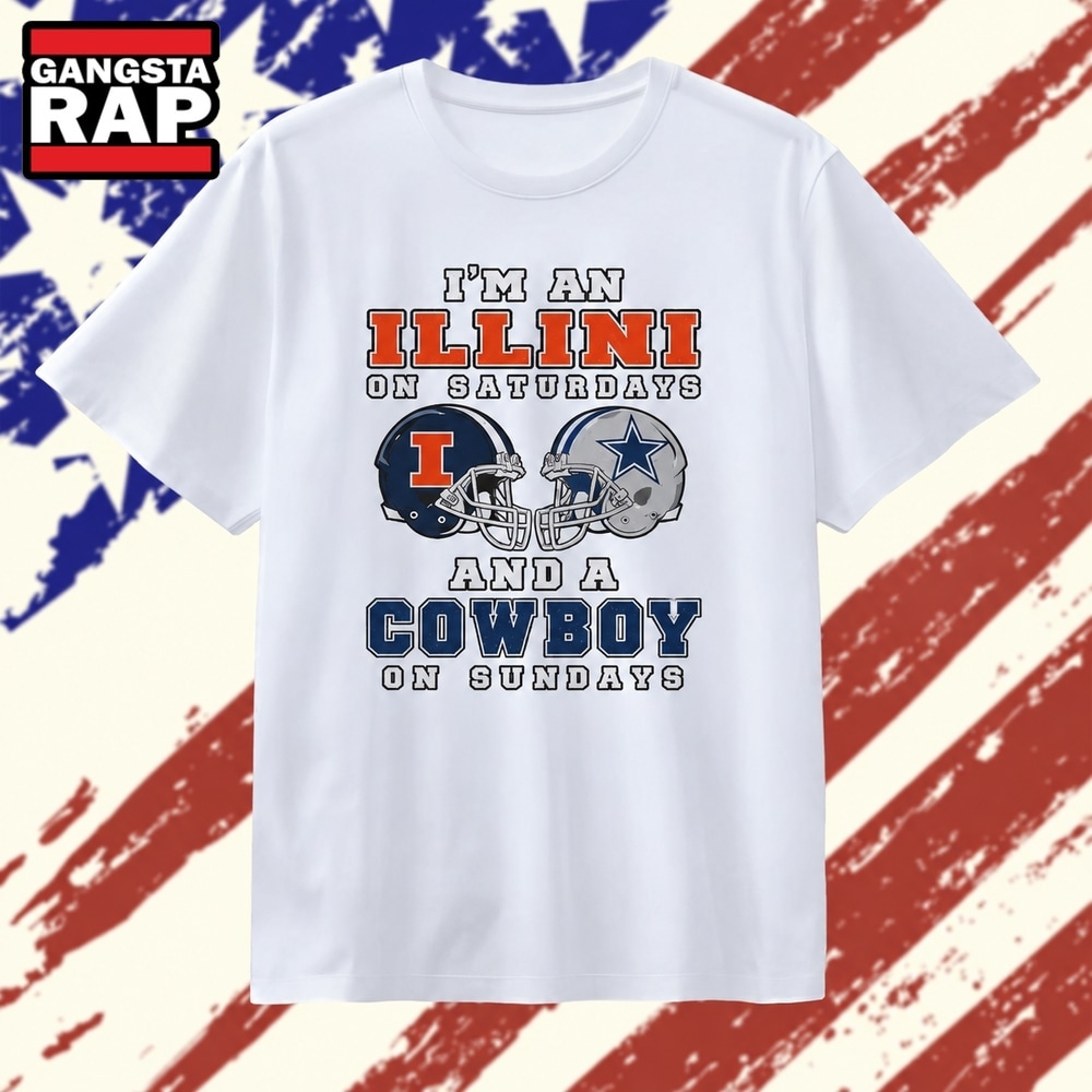 I’m an Illini on Saturdays and a Cowboy on Sundays T Shirt, Trending 2D Shirt I’m an Illini on Saturdays and a Cowboy on Sundays T Shirt, Trending 2D Shirt