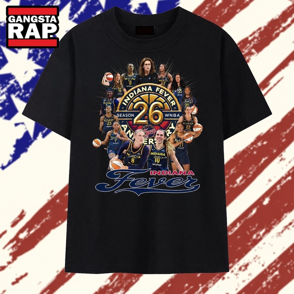 Indiana Fever 26th WNBA Season Team Roster Graphic T Shirt, Trending 2D Shirt Indiana Fever 26th WNBA Season Team Roster Graphic T Shirt, Trending 2D Shirt