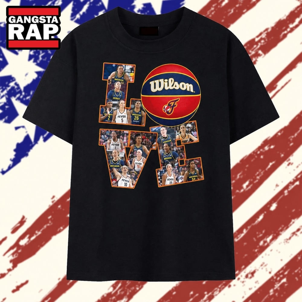 Indiana Fever LOVE Basketball Photo Collage Graphic T Shirt, Trending 2D Shirt Indiana Fever LOVE Basketball Photo Collage Graphic T Shirt, Trending 2D Shirt