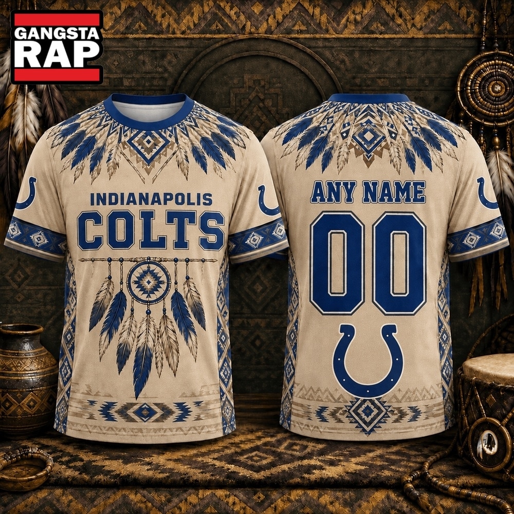 Indianapolis Colts 2026 NFL Native American Heritage 3D Shirt, Football New Design Shirt Indianapolis Colts 2026 Nfl Native American Heritage 3D Shirt