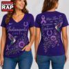 Indianapolis Colts NFL Alzheimer’s Awareness Month V neck T Shirt, NFL V Neck T-Shirt Indianapolis Colts Nfl Alzheimer S Awareness Month V Neck T Shirt