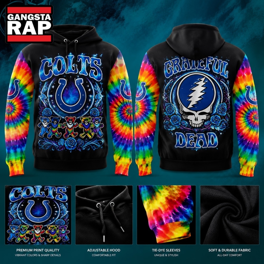 Indianapolis Colts x Grateful Dead Night 2026 Special New Hoodie, Trending 3D Music Shirt Indianapolis Colts x Grateful Dead Night 2026 Special New Hoodie, Trending 3D Music Shirt