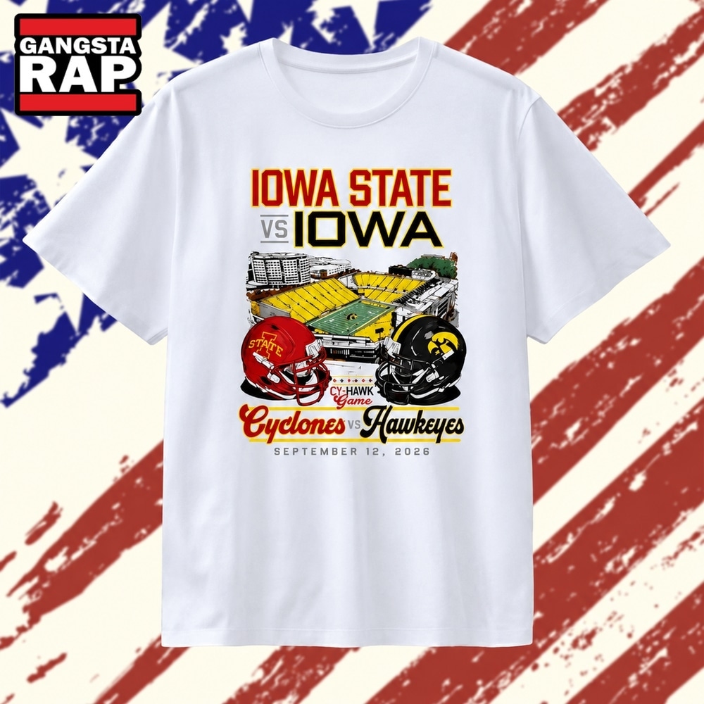 Iowa Hawkeyes Football Cy Hawk Series vs Iowa State Cyclones T Shirt, Trending 2D Shirt Iowa Hawkeyes Football CY Hawk Series VS Iowa State Cyclones T Shirt