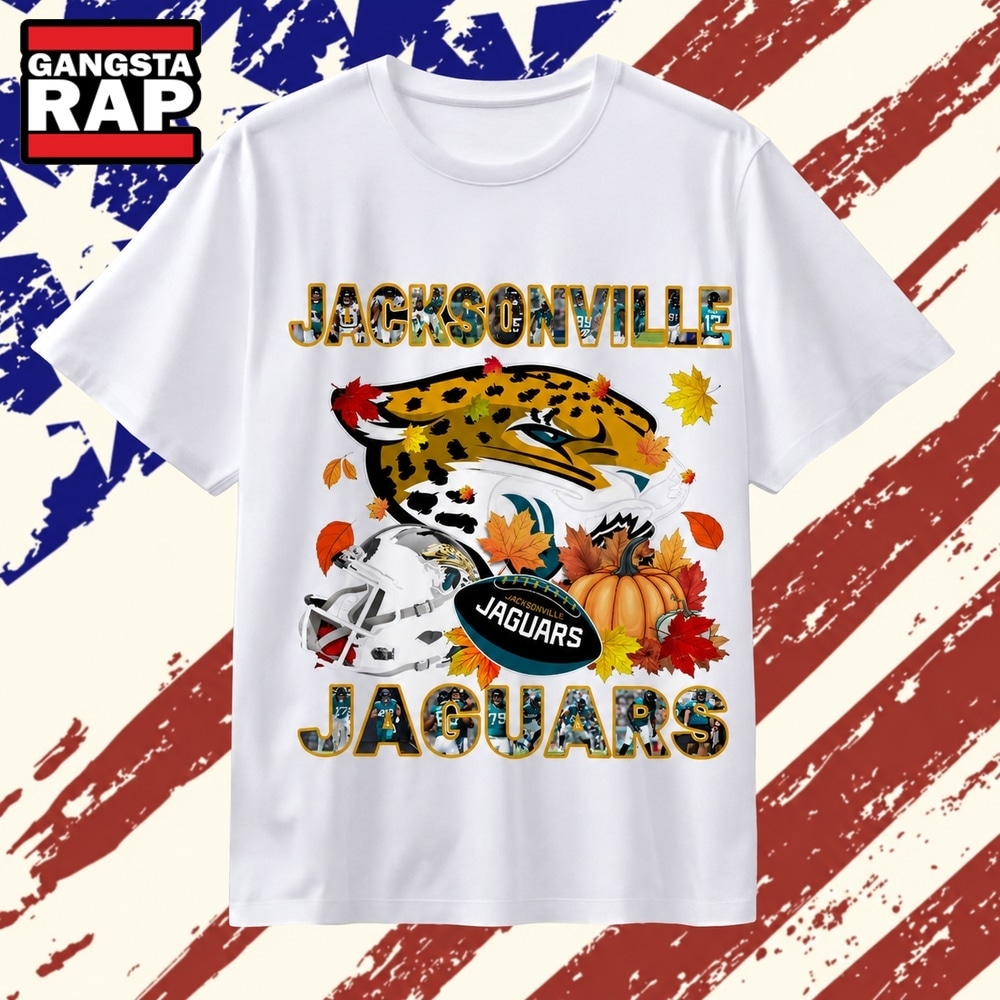 Jacksonville Jaguars Football Autumn Fall Pumpkin Graphic T Shirt, Trending 2D Shirt Jacksonville Jaguars Football Autumn Fall Pumpkin Graphic T Shirt