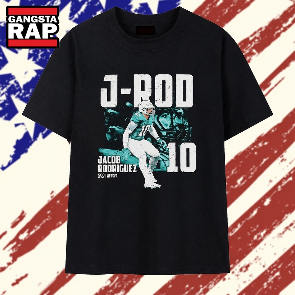 Jacob Rodriguez J Rod 10 Distressed NFLPA T Shirt, Trending 2D Shirt Jacob Rodriguez J Rod 10 Distressed Nflpa T Shirt