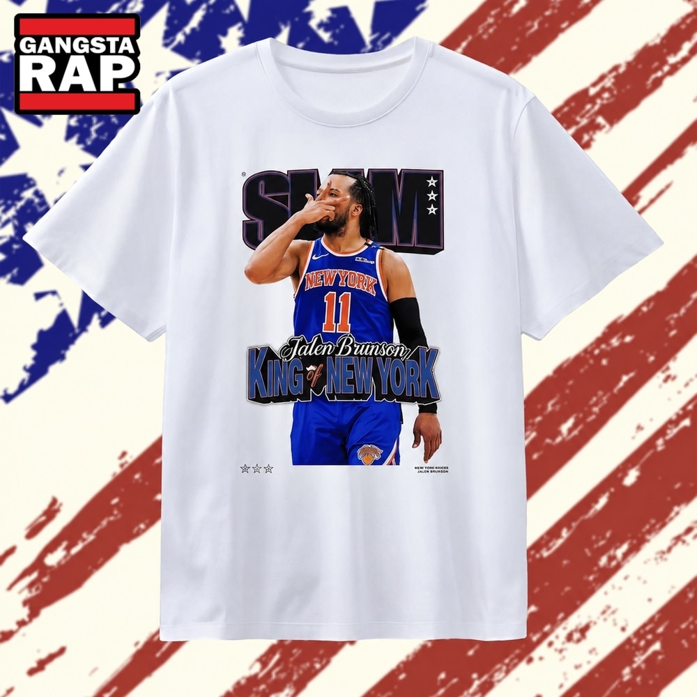 Jalen Brunson King of New York Knicks Slam Magazine Cover T Shirt, Trending 2D Shirt Jalen Brunson King of New York Knicks Slam Magazine Cover T Shirt, Trending 2D Shirt