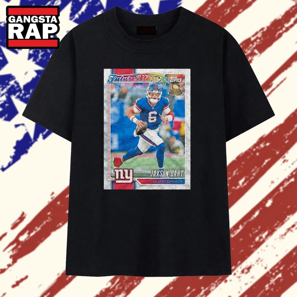 Jaxson Dart New York Giants Future Stars Quarterback T Shirt, Trending 2D Shirt Jaxson Dart New York Giants Future Stars Quarterback T Shirt, Trending 2D Shirt