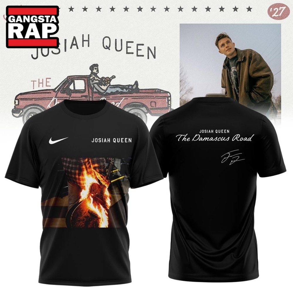 Josiah Queen Damascus Road Tour 2027 Signature Black T Shirt, Trending 3D Music Shirt Josiah Queen Damascus Road Tour 2027 Signature Black T Shirt, Trending 3D Music Shirt