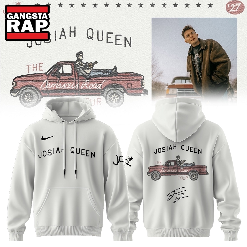 Josiah Queen Damascus Road Tour 2027 Signature White Hoodie, Trending 3D Music Shirt Josiah Queen Damascus Road Tour 2027 Signature White Hoodie, Trending 3D Music Shirt