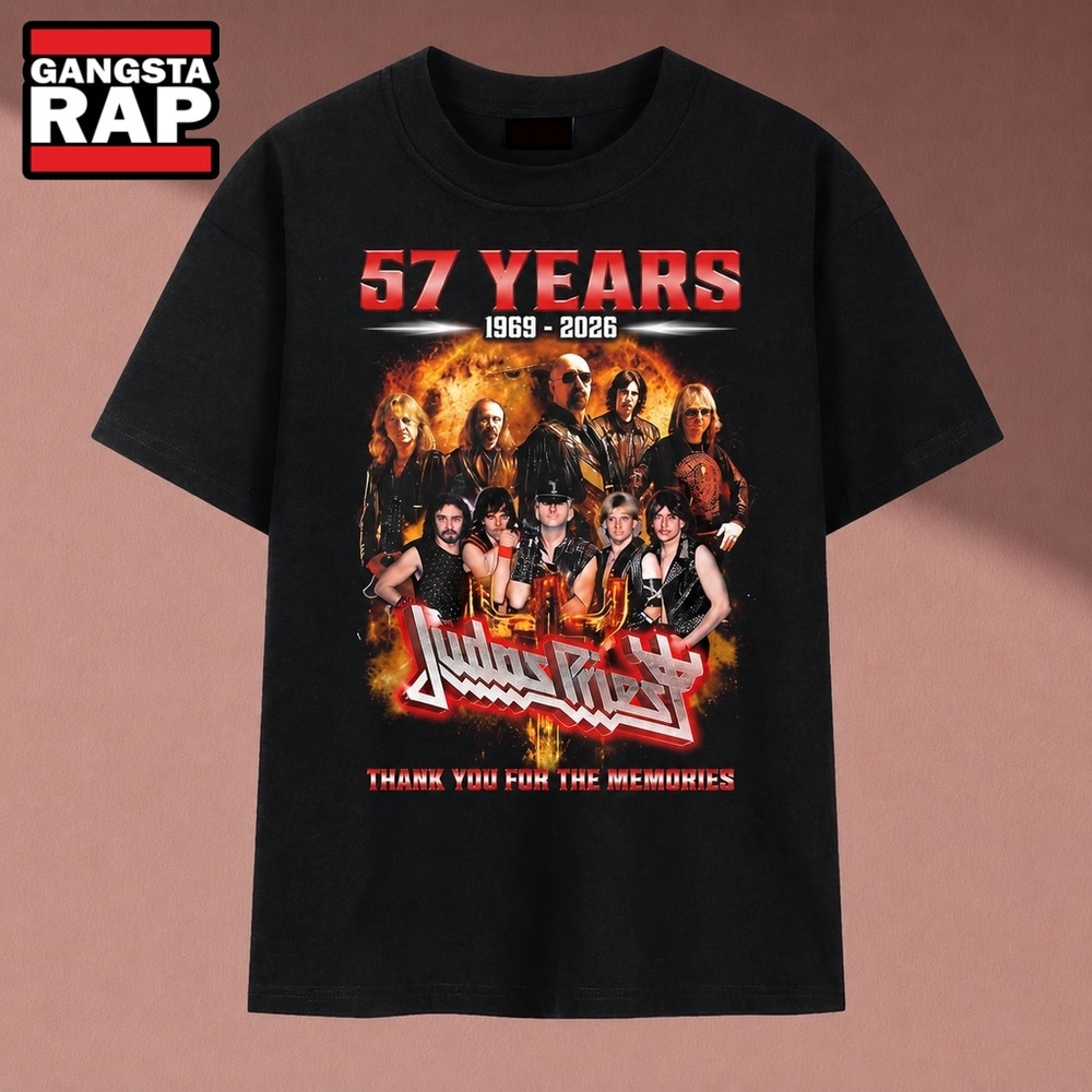 Judas Priest 57 Years 1969 2026 Thank You For The Memories T Shirt, Music 2D Shirt Judas Priest 57 Years 1969 2026 Thank You For The Memories T Shirt, Music 2D Shirt
