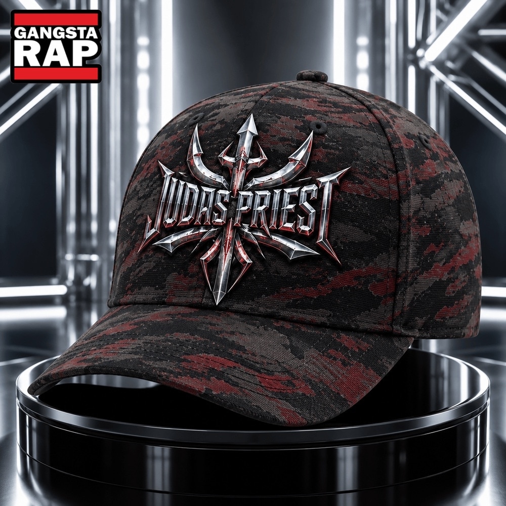 Judas Priest Steel Trident Camo Classic Cap, Trendy Music Baseball Cap Judas Priest Steel Trident Camo Classic Cap, Trendy Music Baseball Cap