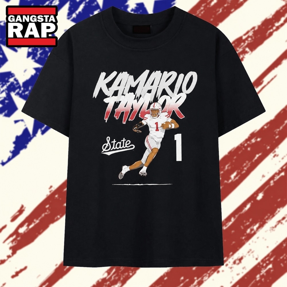 Kamario Taylor Mississippi State Bulldogs Number 1 T Shirt, Trending 2D Shirt Kamario Taylor Mississippi State Bulldogs Number 1 T Shirt, Trending 2D Shirt